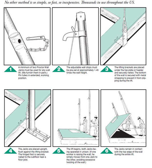 Wall jacks (2 units) sold and priced as a pair