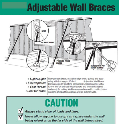 Wall jacks (2 units) sold and priced as a pair