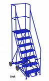 Mobile ladder Rotates In Place (RIP) 6 step and 7 step