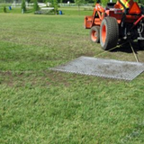 Drag mat steel c/w tow bar, pull rope and handle in two sizes