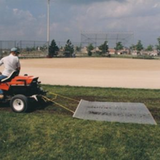 Drag mat steel c/w tow bar, pull rope and handle in two sizes