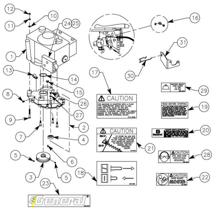 Rotor And Shoe Assembly, Clutch