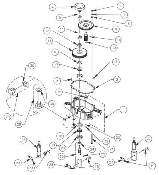 Drum And Pinion Assembly, Clutch