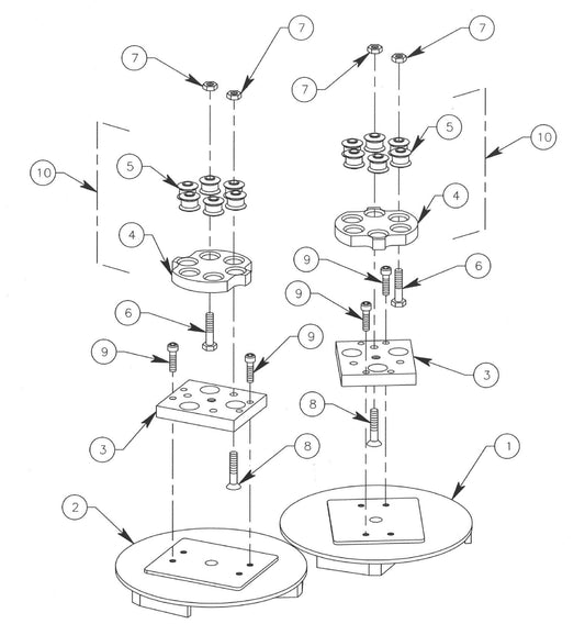 Rubber mount Lord® Type