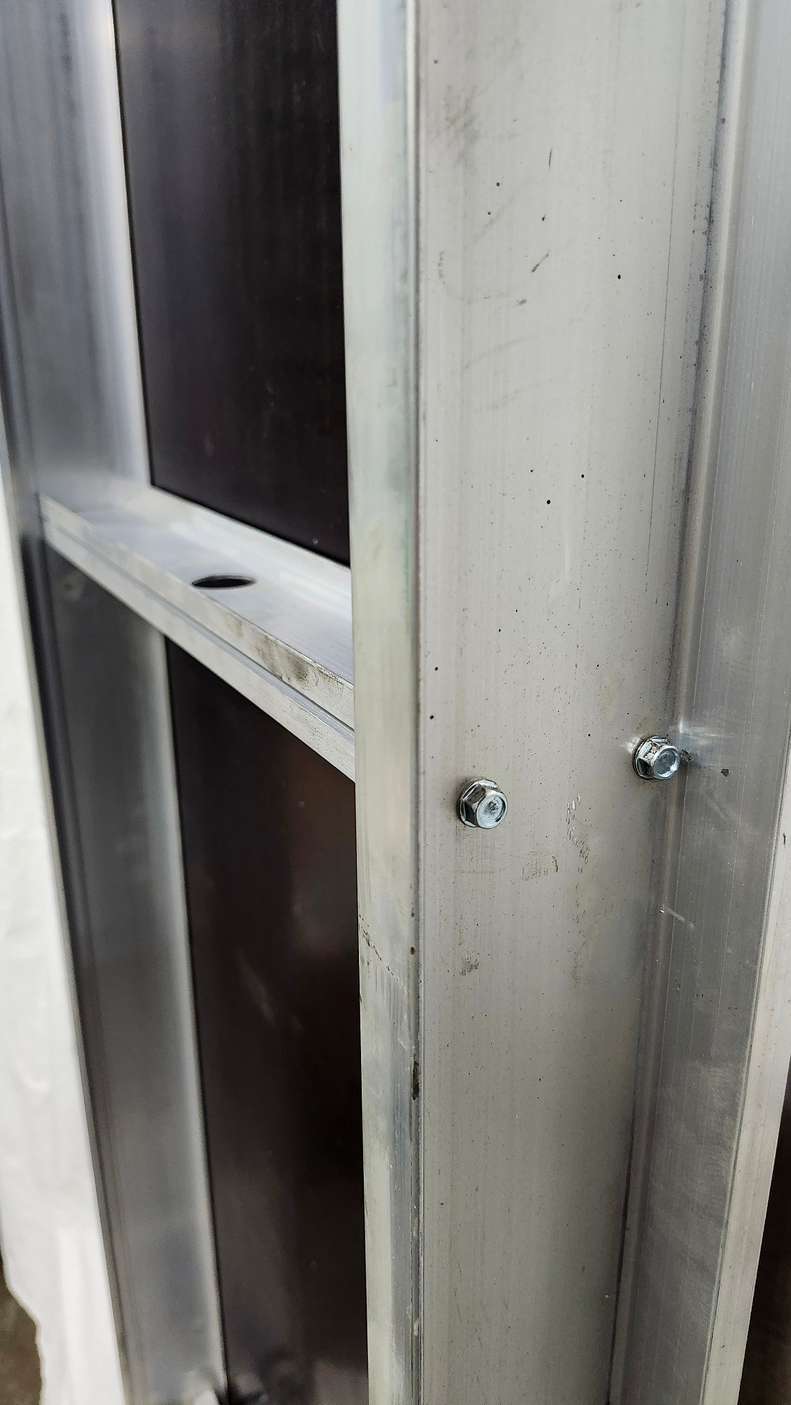 Platform aluminum with marine plywood deck