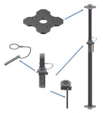 Shore posts galvanized steel Heavy Duty