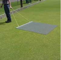 Drag mat steel c/w tow bar, pull rope and handle in two sizes