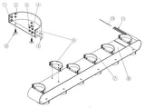Belt with buckets for standard conveyors