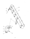 Bucket assembly for conveyors c/w backing plate & hdw
