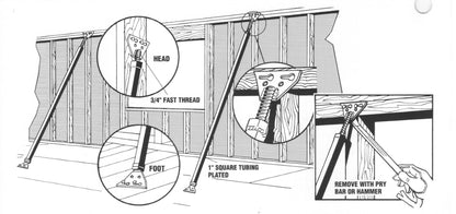 Wall brace adjustable 10 foot